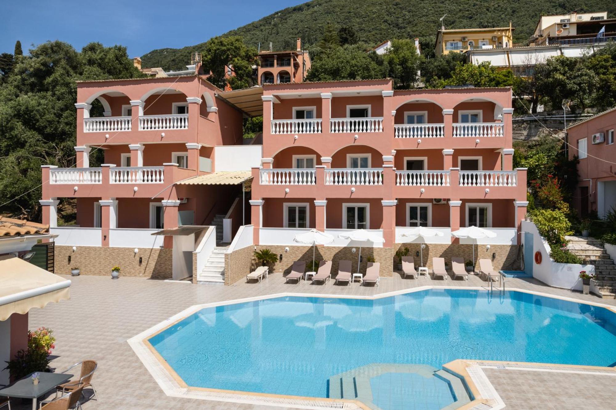 Paradiso Hotel Sea View And Pool Suites Ipsos Corfu Bagian luar foto